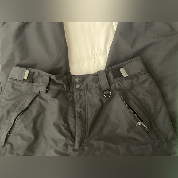 Columbia bugaboo snow pants titanium omnitech black Velcro adjustable lined - Picture 8 of 13